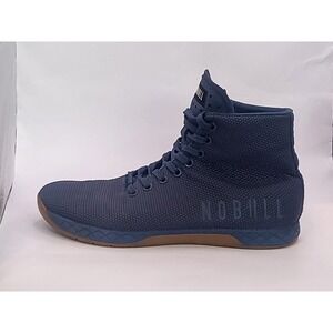 NOBULL Superfabric High Top‎ Crossfit Sneakers Navy Gum Bottoms Men 8 Women 9.5